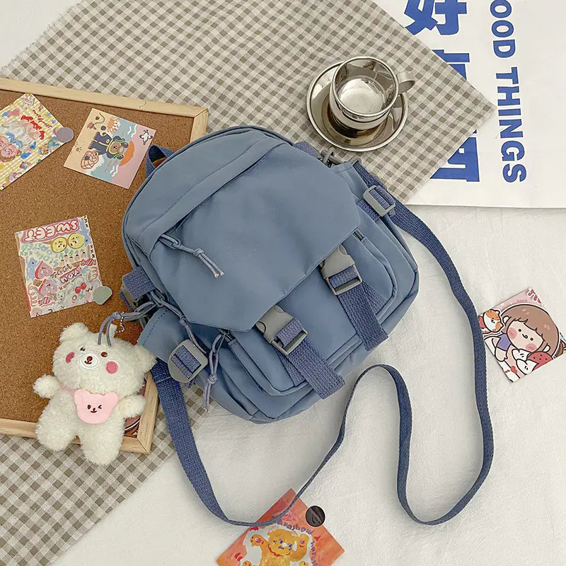 Korean Nylon Oxford Fabric Versatile Literature Backpack